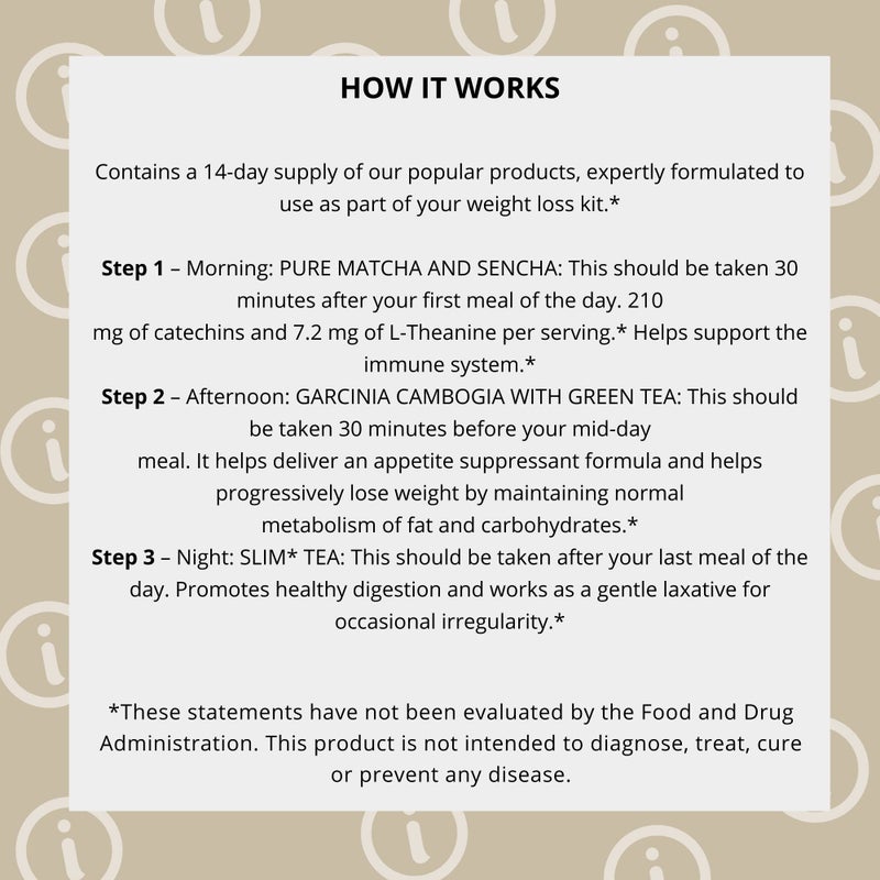 HYLEYS 14 Day Weight Loss Tea - 42 Tea Bags - Garcinia Cambogia, Matcha Green Tea, Senna & Natural Flavors - Supports Weight Loss, Digestion & Metabolism - Image 3